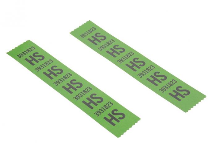 68-72 Front Coil Spring Labels / Decals - HS 350 Standard