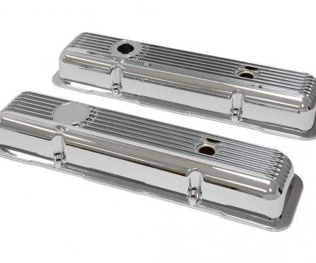 68-86 Valve Covers- LT1 / L82 Aluminum Finned Chrome Plated