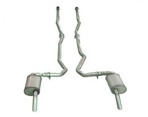 1974-1979 Hideaway Dual Exhaust System 350 4-Speed 2"