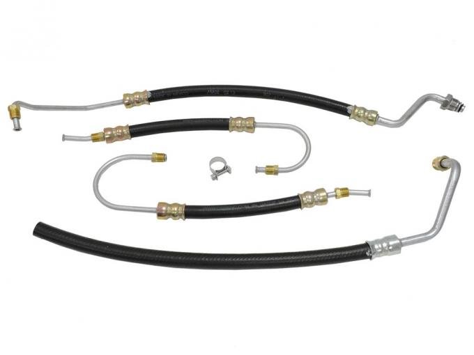 80-82 Power Steering Hose Set - With Clamp - Set Of 4
