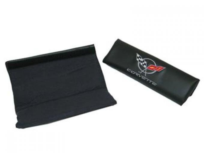 Seat Belt Shoulder Pad With C5 Emblem - Pair