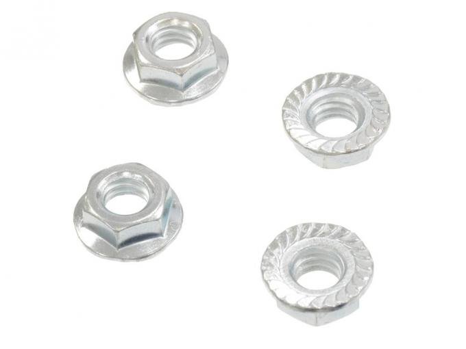 61-62 Grille Bar Nut Set - To Bumper 4 Pieces