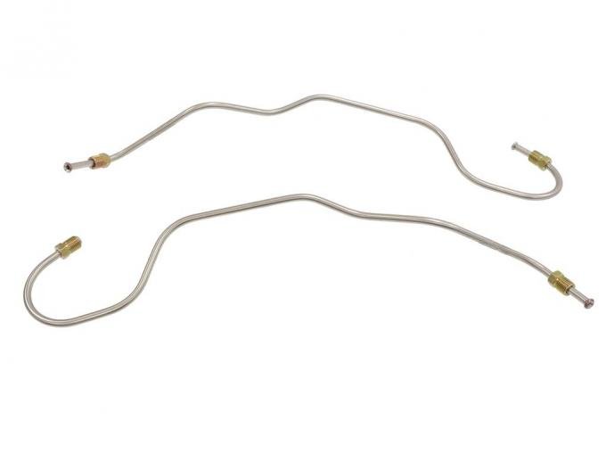 65-82 Stainless Steel Rear Caliper Brake Lines without Armor - Pair
