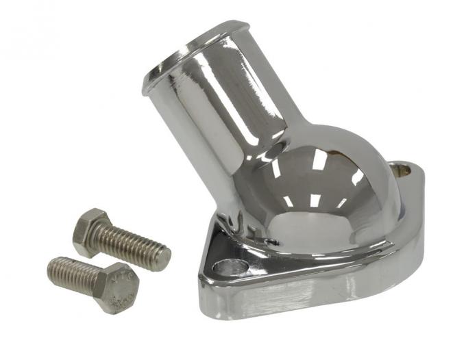 57-65 Chrome Thermostat Housing / Waterneck With Hi-Performance