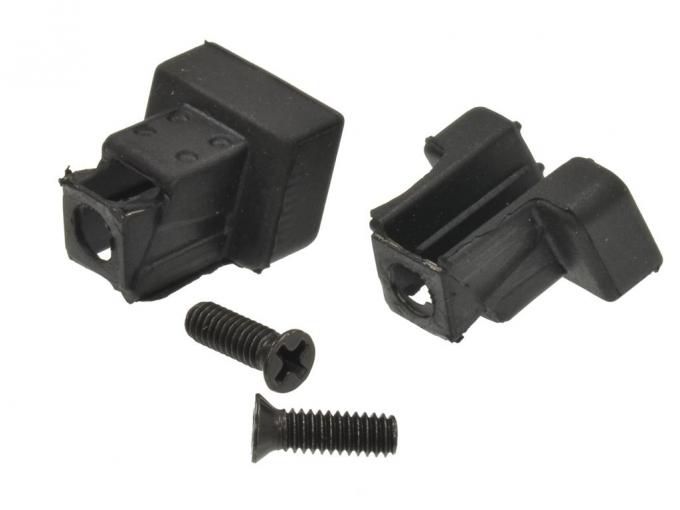 63-67 Convertible Front Upper Door Window Rubber Stops