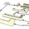 56-62 Center Floor Support Right - Fiberglass