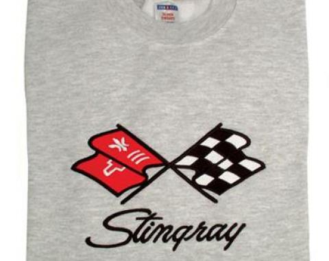 Sweatshirt With Stingray Emblem Gray