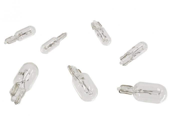 84-89 Center Dash Instrument Panel Light Bulb Kit (7 Pieces)