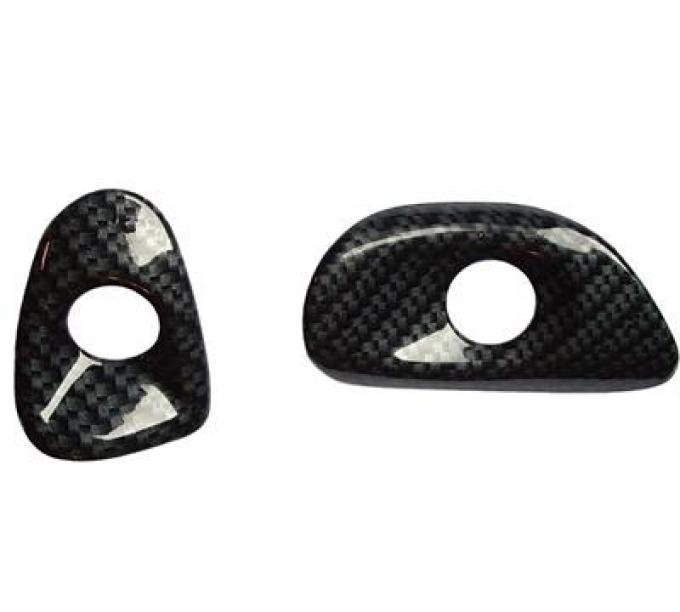 2005-2013 Carbon Fiber Look Interior Door Release Bezel Covers