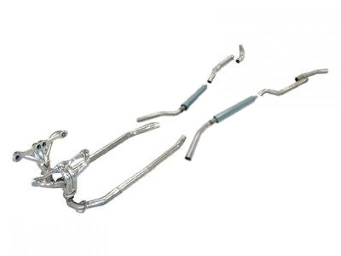 59-60 Exhaust System with Headers and Smithy Mufflers