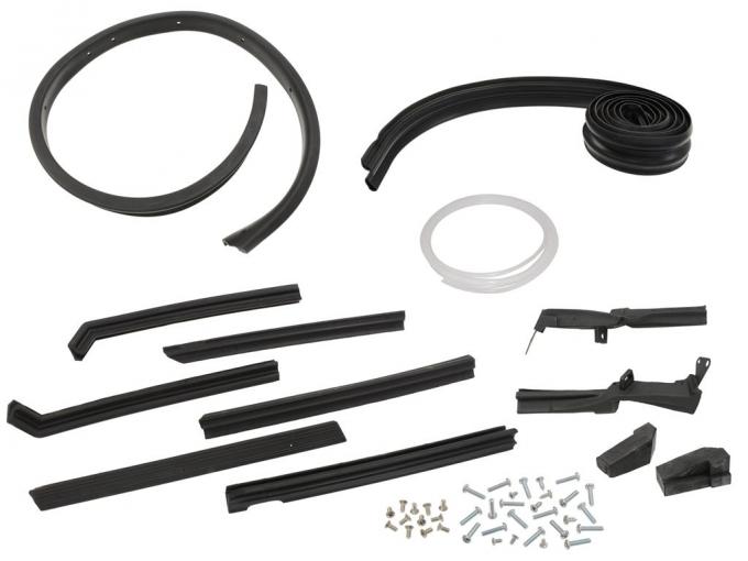 1961-1962 Soft Top / Convertible Top Weatherstrip Kit - No Retainer
