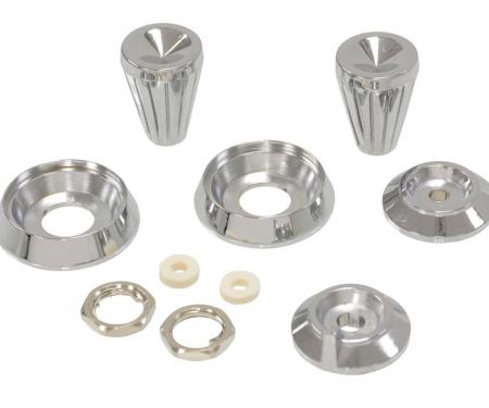 61-62 Radio Knob Kit - And Spacer