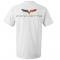White T-Shirt With C6 Silk Screened Logo