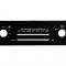 85-89 Heater and Air Conditioning Control Face - Manual with Defroster