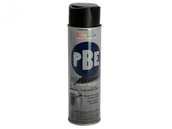 Metal Trim And Wheel Semi Gloss Black Paint - 15 Ounces