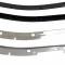 69-82 Convertible Door Outer Window Seals / Felts with Moldings Kit