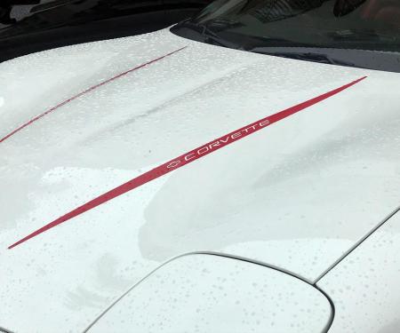 97-04 Hood Stripe Decal - Corvette Word