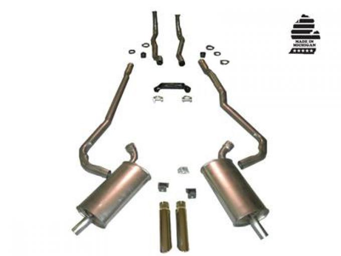 1969 Exhaust System Deluxe 350 4-Speed 2"