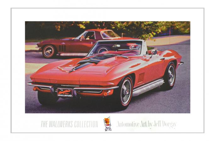 Print Red 427 Pair 26" x 35" By Wallworks