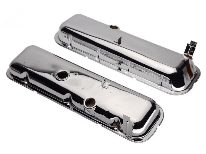 68-69 Valve Cover - 427 Chrome 2nd Design With Dripper
