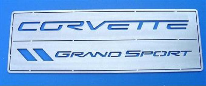 C6 Grand Sport - Car Art Work Brushed Metal - Table / Desktop Emblem