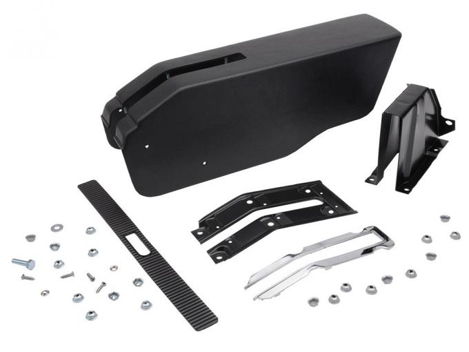 1967 Black Emergency / Parking Brake Console Assembly