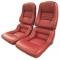 79-82 Mounted Seat Cover - 100% Leather 2" Panel