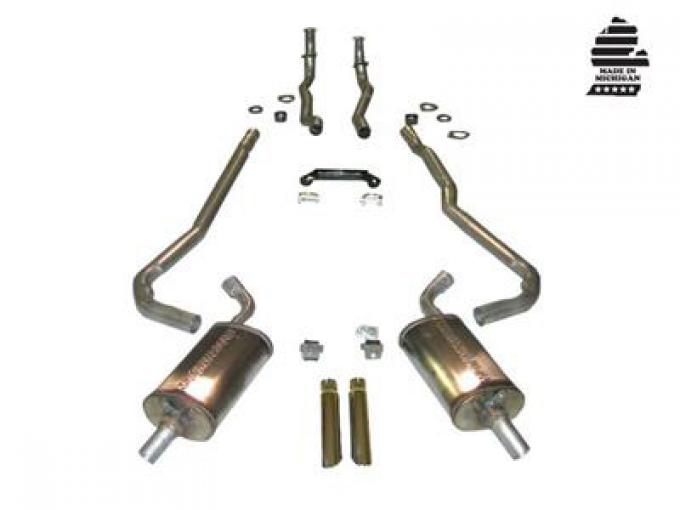 1968-1969 Exhaust System Deluxe Small Block 4-Speed 2" to 2 1/2" Magnaflow