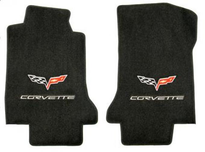 2013 Floor Mats - With Silver C6 Script And C6 Emblem - Lloyd Design 2013 Late