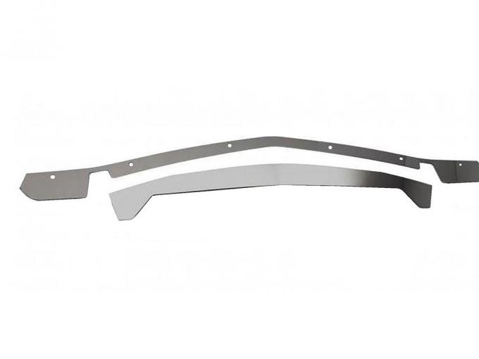 2014-2019 Front Bumper Insert Panel / Nose Cap - 2 Piece Stainless Steel