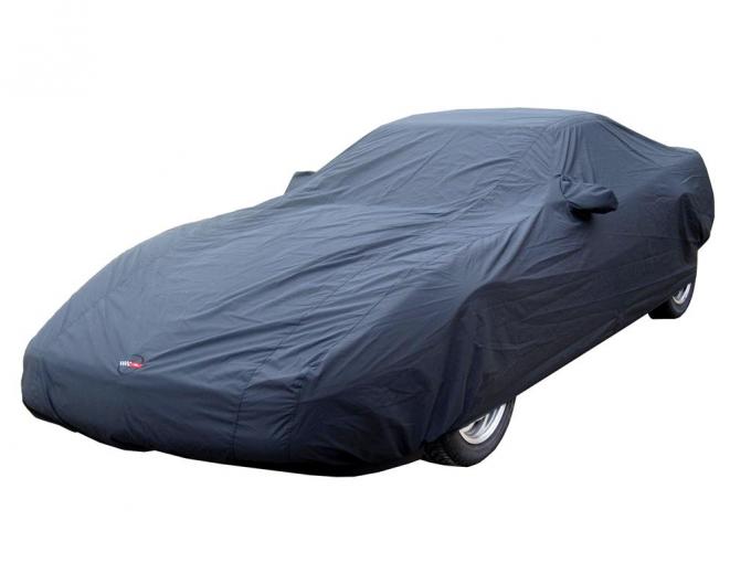 84-96 Car Cover Stormproof Black With C4 Embroidered Emblem