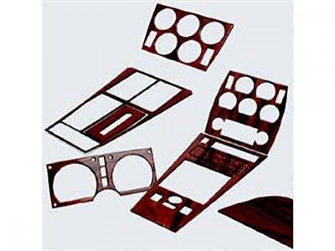 72-76 3 Piece Standard Dash Kit With Air Conditioning Wood / Carbon Fiber
