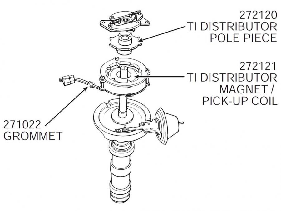 6471 Transistor Ignition Distributor Pole Piece Motor City Vettes