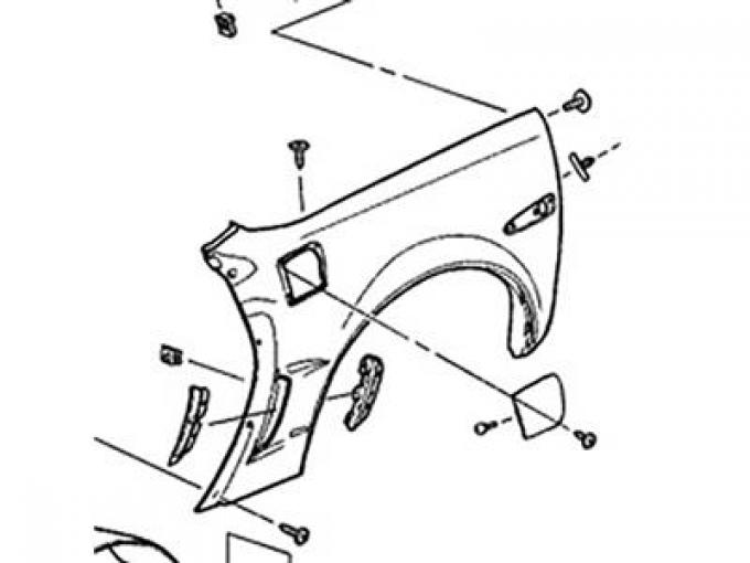 06-13 Z06 Coupe Rear Quarter Panel - Right