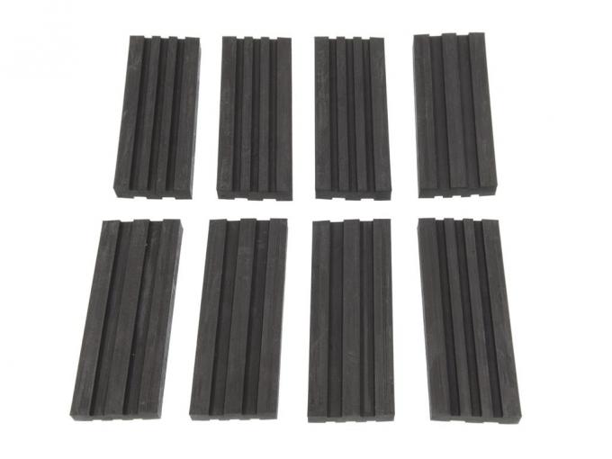 53-62 Body Mount Pad Set - Ribbed Rubber - 8 Pieces