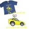 T-Shirt C6 Kids "I'm All Wound Up" Blue With Yellow