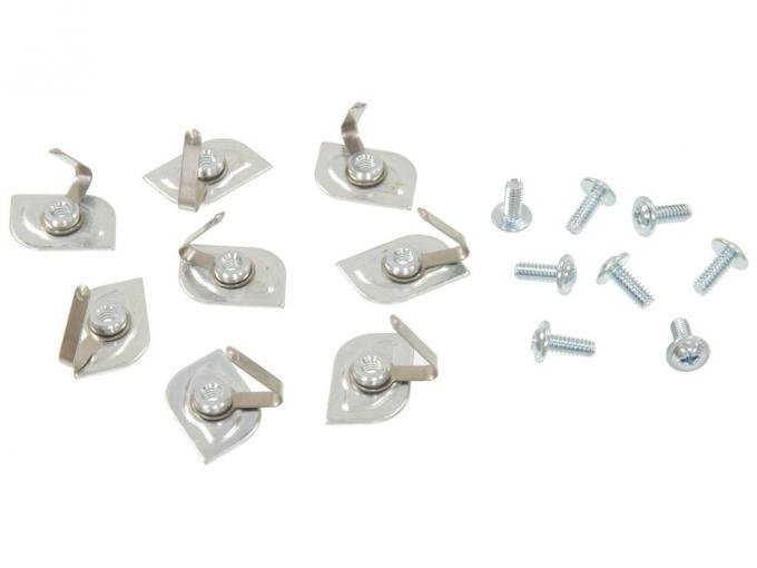 53-62 Deck Lid Moulding Clip - 8 Clips And 8 Screws