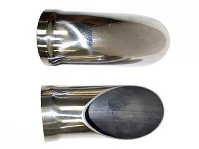 63-67 Stainless Steel Side Exhaust Pipe Tips