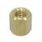 56-80 Exhaust Manifold Stud Nuts Set - Brass - 6 Pieces
