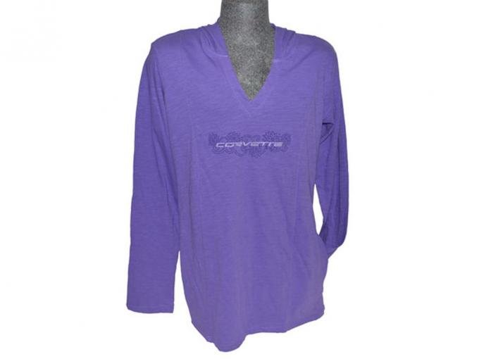 Hoodie Womens Tunic Cornflower Purple