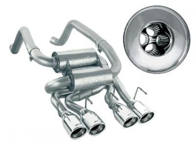 05-08 Borla Multi-core Cat Back Exhaust System - Dual Round Tips 140338