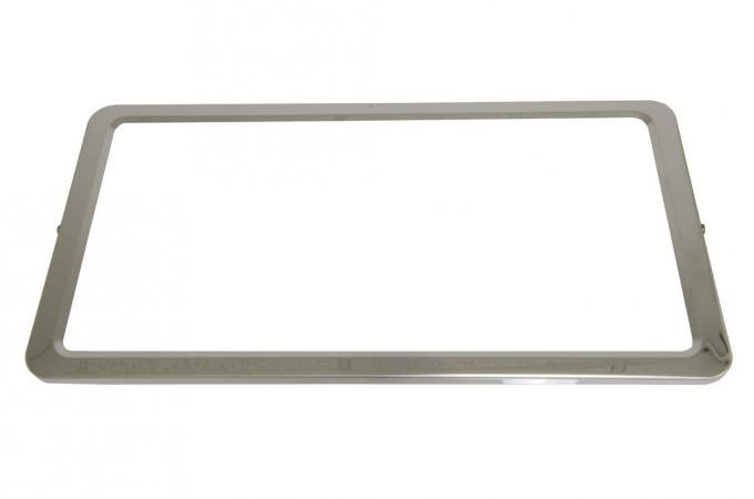 Corvette License Plate Frame / Bezel - Clip-On Stainless Steel