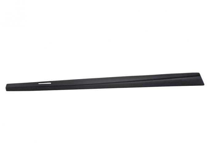 86-89 Convertible Door Panel Black Upper Trim - Right Plastic