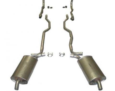 1963 Exhaust System - Complete Aluminized 4 Speed With Automatic 2"