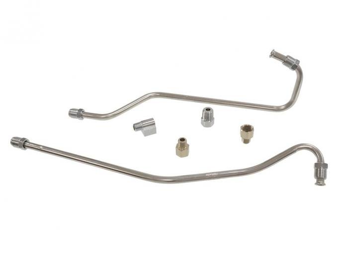 63-65 Fuel Line Fuel Injection S/S Less Filter With Fittings 6 Pieces