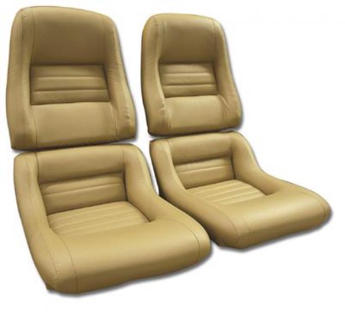 79-82 Mounted Seat Cover - 100% Leather 2" Panel