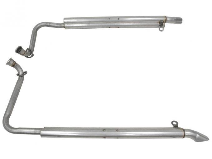 69 Side Exhaust Pipes - 427 Aluminized ( Fits 1968 Also )