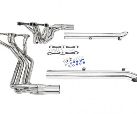 63-82 Side Mount Exhaust Set 327 / 350 Ceramic Coated By Dougs Headers