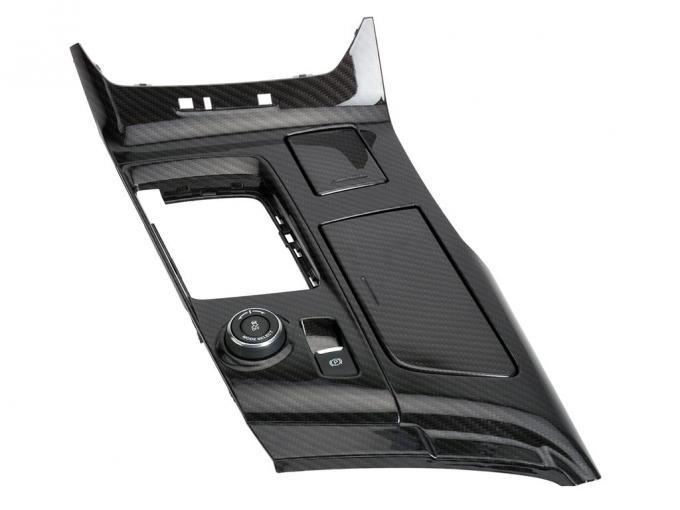 2014-2019 Gloss Finish Carbon Fiber Center Shifter Console Plate