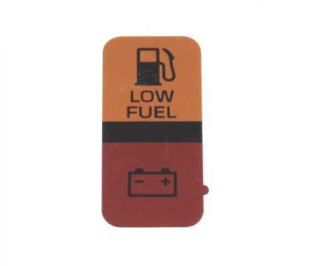 80-82 Low Fuel Battery Warning Lens - Right Hand